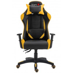 Cadeira Stars Game Com Encosto Reclinável E Função Relax Amarelo