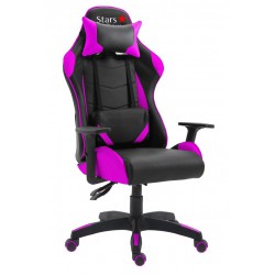 Cadeira Stars Game Com Encosto Reclinável E Função Relax Pink
