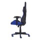 Cadeira Gamer Ben Reclinável 180º Giratória Preto com Azul Altura Ajustável
