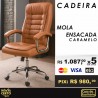 Cadeira Mola Ensacada Caramelo