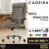 Cadeira Mola Ensacada Cinza