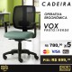 Cadeira Operativa Ergonômica Vox Preto/Verde
