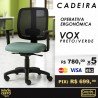 Cadeira Operativa Ergonômica Vox Preto/Verde