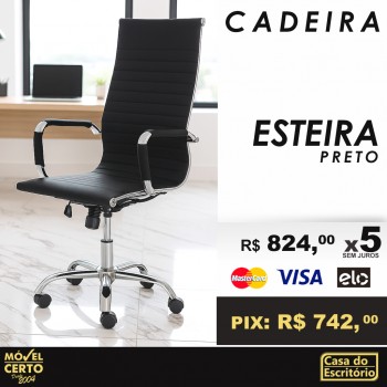 Cadeira Esteira Preta