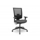 Cadeira Presidente Brizza Tela Flash com Back System Regulagem de Altura e Base Preta