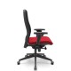 Cadeira Diretor Tela Titan Estofado Slider - Braços 3d Pu Assento Em Base Preta Plaxmetal
