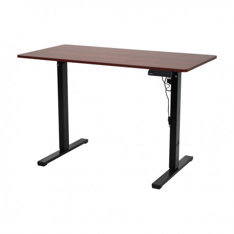 Mesa UP Ajustável com Motor – Cor Madeira